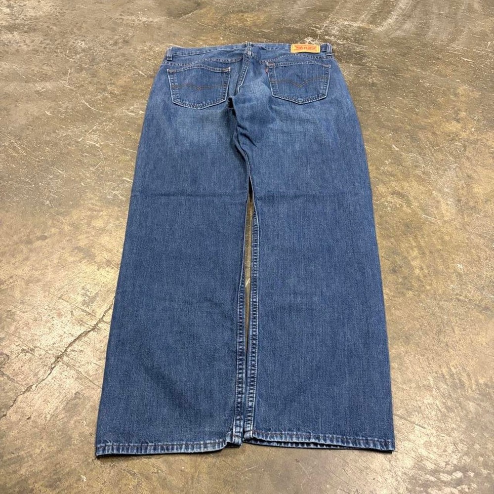Levis 569 Baggy Blue Jeans Mens 34x34 Vintage Y2K Loose Fit Denim 0291